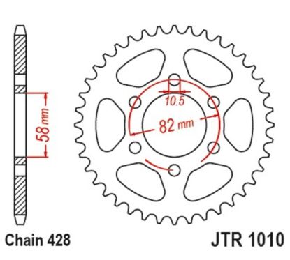 Couronne JT SPROCKETS Acier Standard - 428