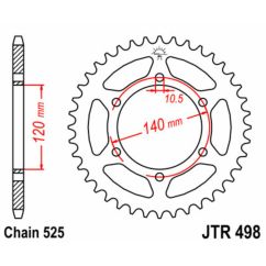 Couronne JT SPROCKETS Acier Standard - 525