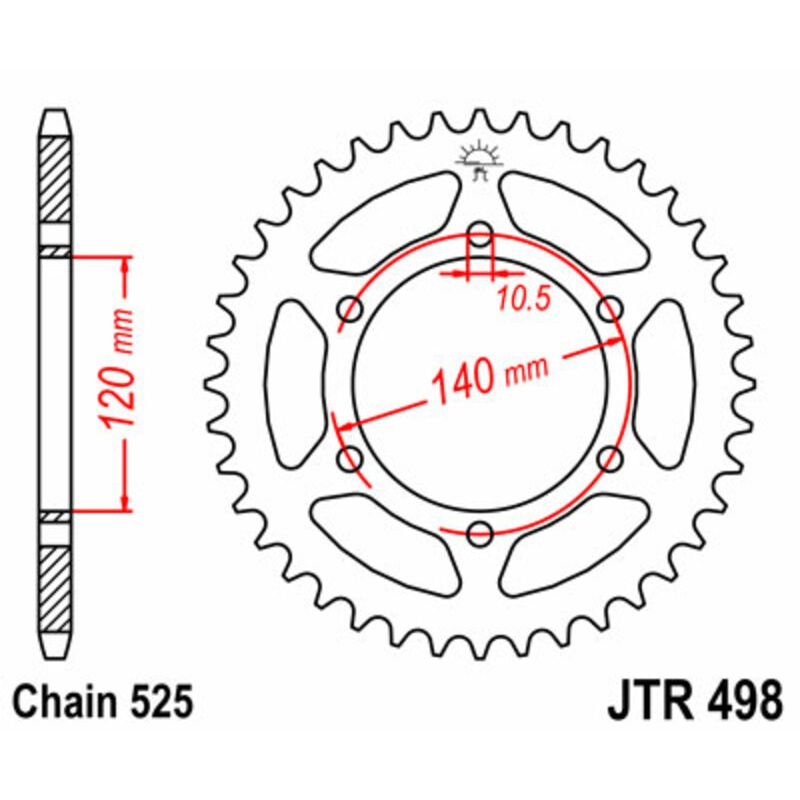 Couronne JT SPROCKETS Acier Standard - 525