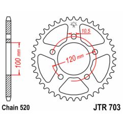 Couronne JT SPROCKETS Acier Standard - 520