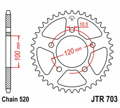 Couronne JT SPROCKETS Acier Standard - 520
