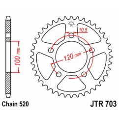 Couronne JT SPROCKETS Acier Standard - 520