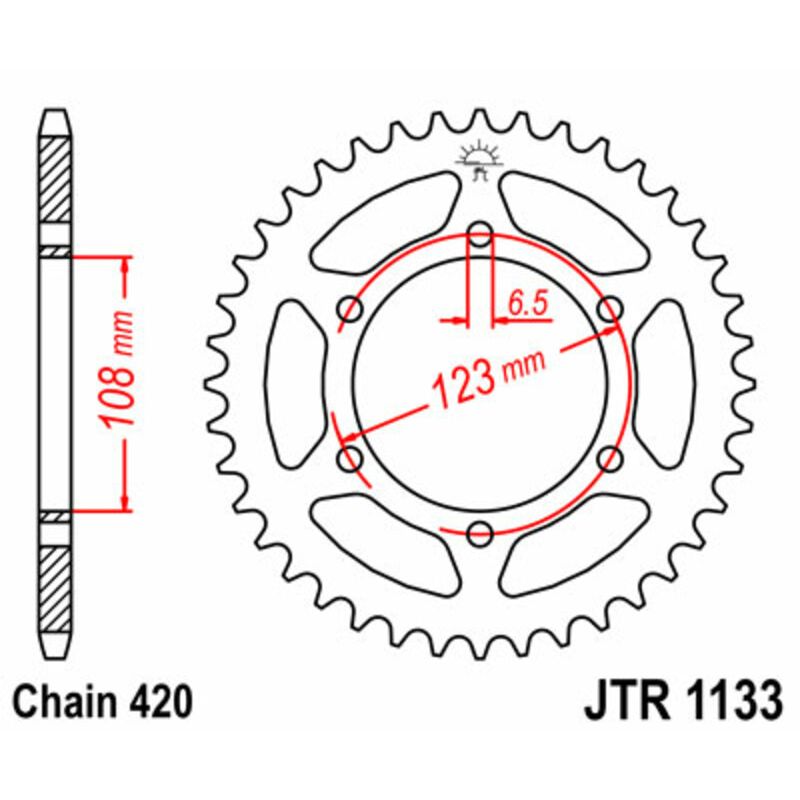 Couronne JT SPROCKETS Acier Standard - 420