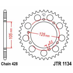 Couronne JT SPROCKETS Acier Standard - 428