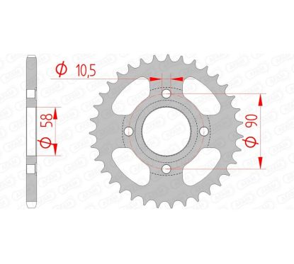 Couronne AFAM Acier Standard - 520