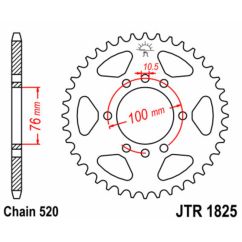 Couronne JT SPROCKETS Acier Standard - 520