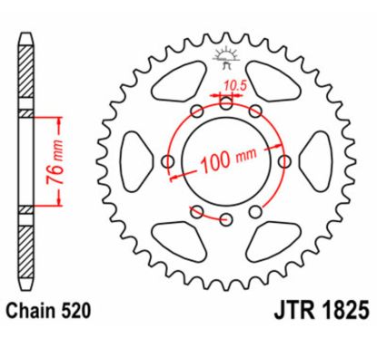 Couronne JT SPROCKETS Acier Standard - 520
