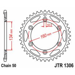 Couronne JT SPROCKETS Acier Standard - 530