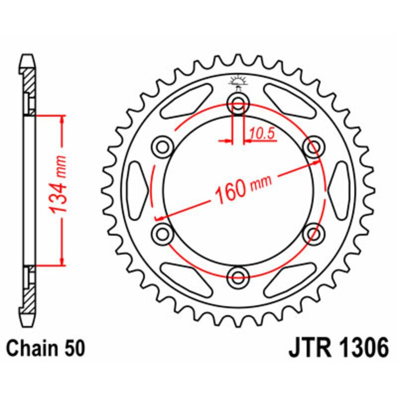 Couronne JT SPROCKETS Acier Standard - 530