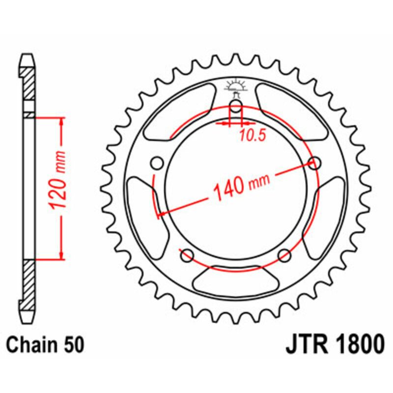 Couronne JT SPROCKETS Acier Standard - 530