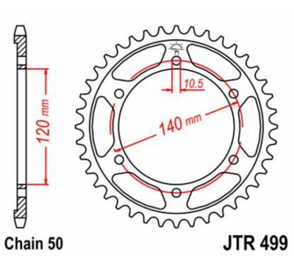 Couronne JT SPROCKETS Acier Standard - 530
