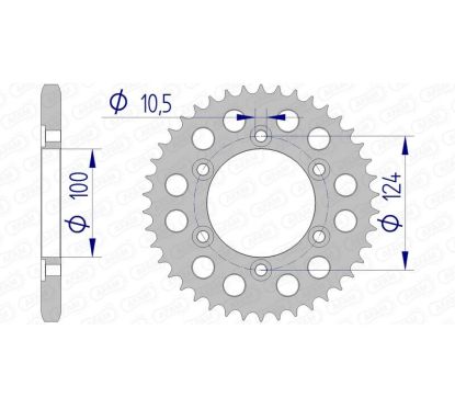 Couronne AFAM alu standard - 525