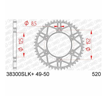 Couronne AFAM acier anti-boue - 520