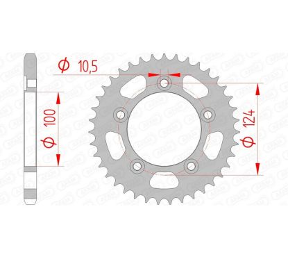 Couronne AFAM acier standard - 525