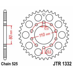 Couronne JT SPROCKETS Acier Standard - 525