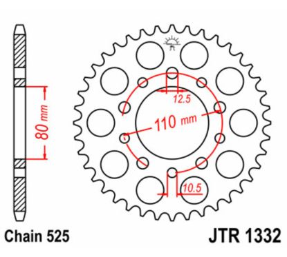 Couronne JT SPROCKETS Acier Standard - 525