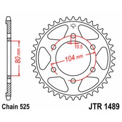 Couronne JT SPROCKETS Acier Standard - 525