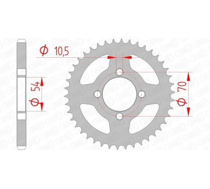 Couronne AFAM Acier Standard - 428