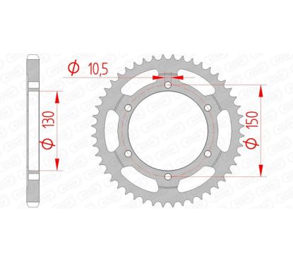Couronne AFAM acier standard - 525