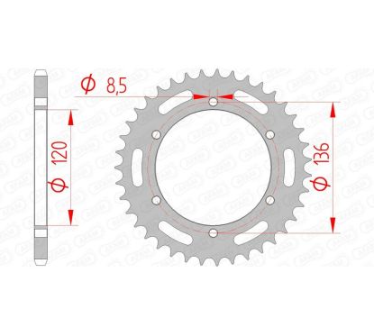 Couronne AFAM Acier Standard - 520