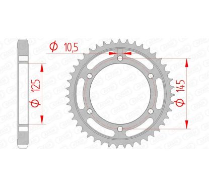 Couronne AFAM acier standard - 530