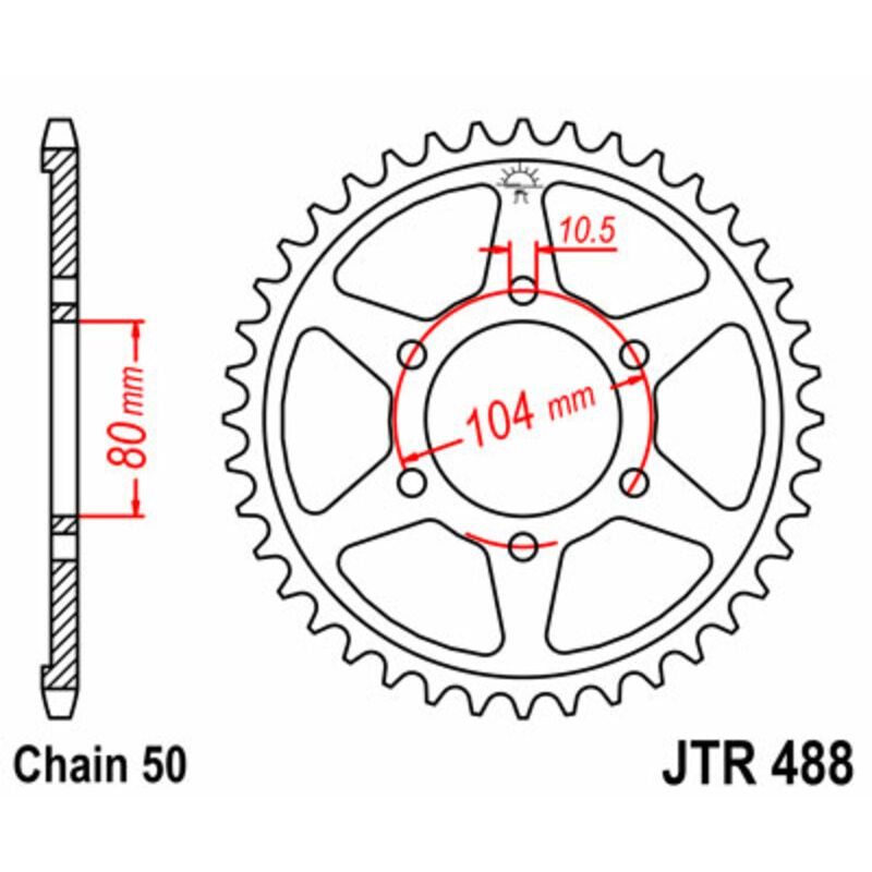 Couronne JT SPROCKETS Acier Standard - 530