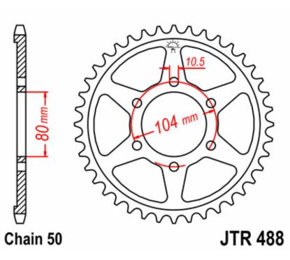 Couronne JT SPROCKETS Acier Standard - 530