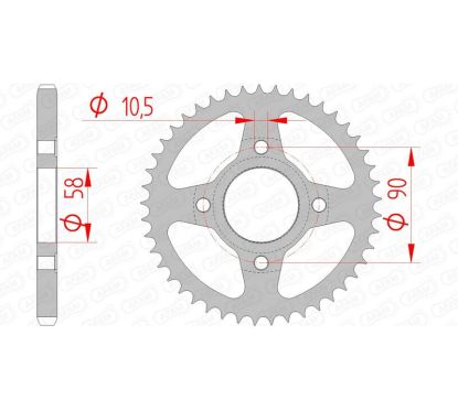 Couronne AFAM Acier Standard - 428