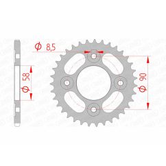 Couronne AFAM acier standard - 420