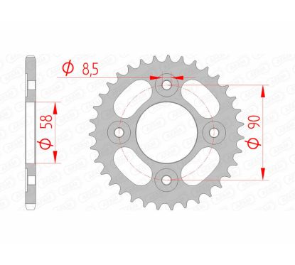 Couronne AFAM acier standard - 420