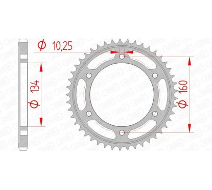 Couronne AFAM acier standard - 525