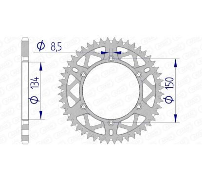 Couronne AFAM alu anti-boue - 520