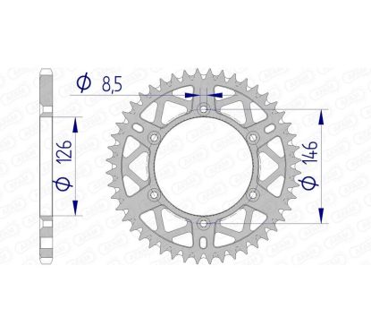 Couronne AFAM alu anti-boue - 520