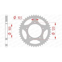 Couronne AFAM Acier Standard - 520