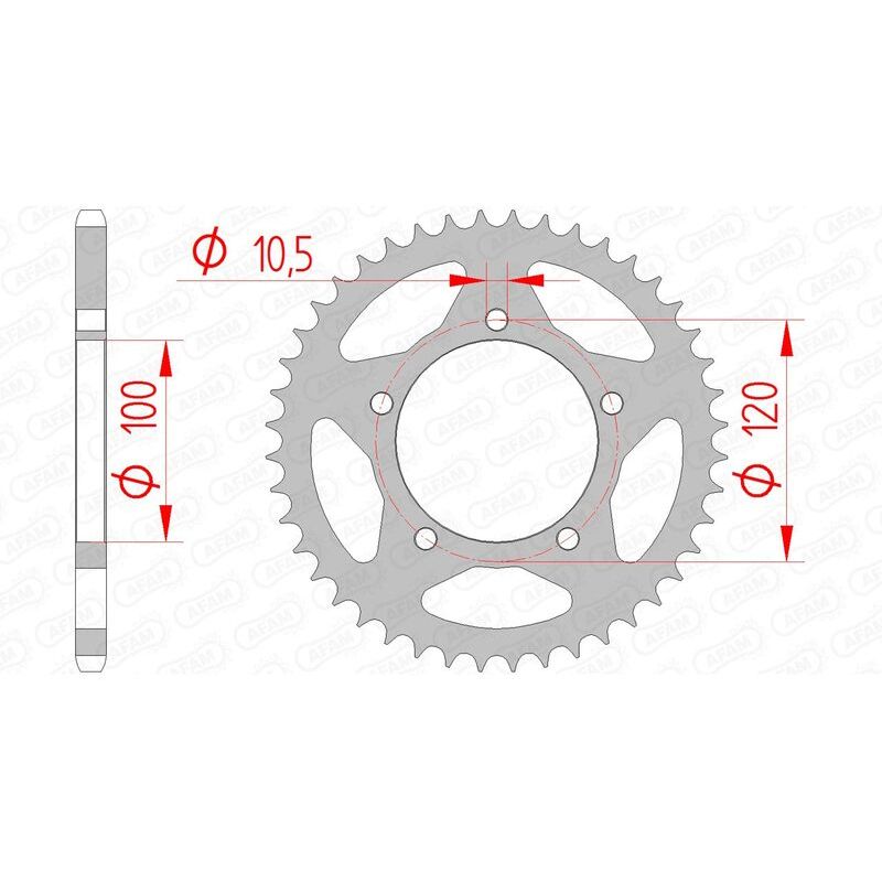 Couronne AFAM acier standard - 520