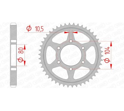 Couronne AFAM acier standard - 530