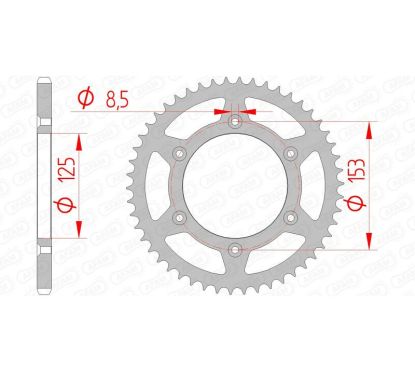 Couronne AFAM acier anti-boue - 520