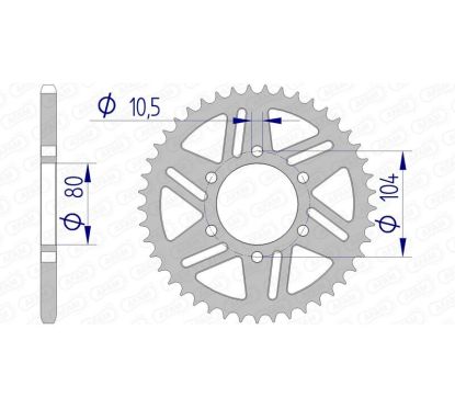 Couronne AFAM alu standard - 520