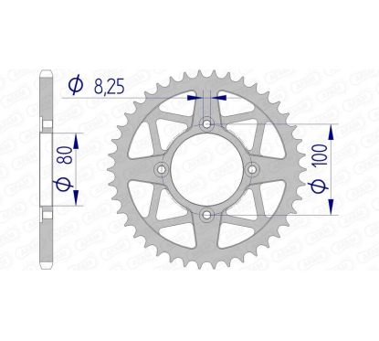 Couronne AFAM alu standard - 520