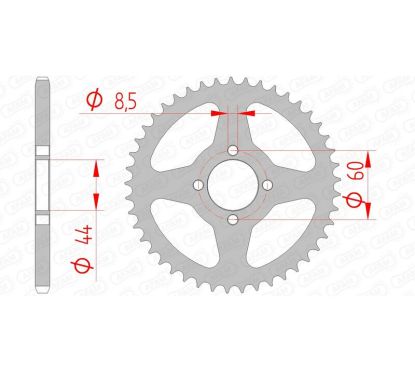 Couronne AFAM acier standard - 420