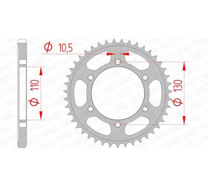 Couronne AFAM acier standard - 525