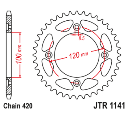 Couronne JT SPROCKETS Acier Standard - 420