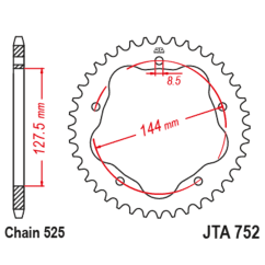 Couronne JT SPROCKETS alu standard - 525