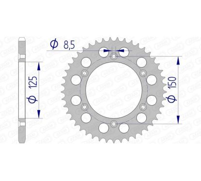 Couronne AFAM alu standard - 520
