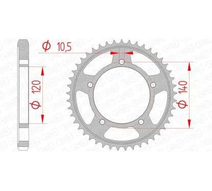 Couronne AFAM acier standard - 530