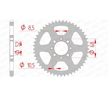 Couronne AFAM acier standard - 420