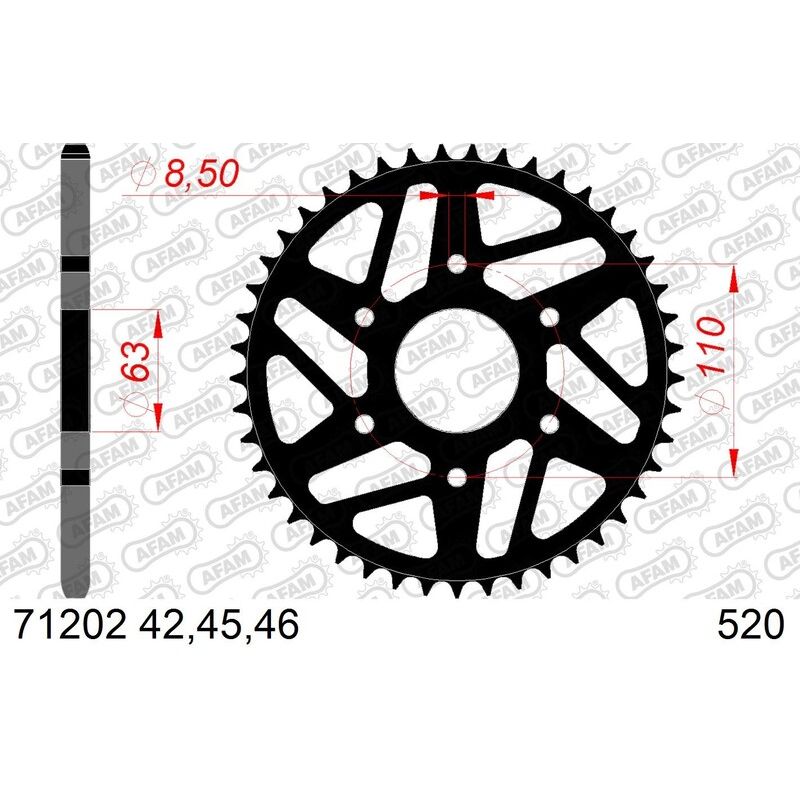 Couronne AFAM acier standard - 520
