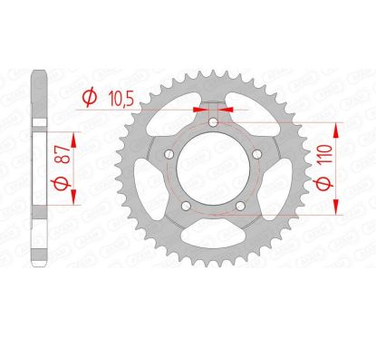 Couronne AFAM acier standard - 525