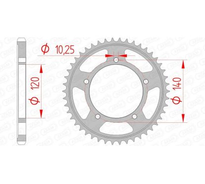 Couronne AFAM acier standard - 525