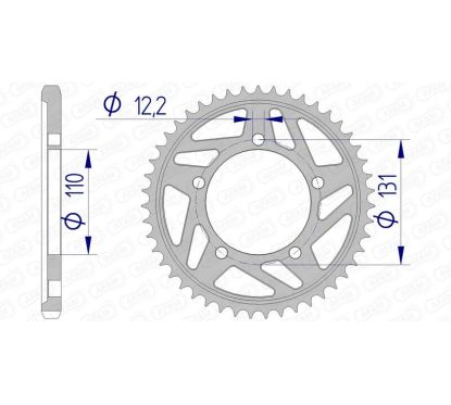 Couronne AFAM alu standard - 525
